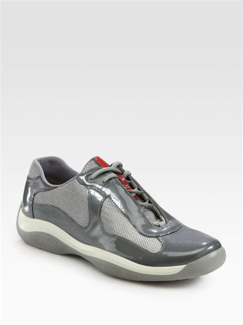 grey Prada sneakers men